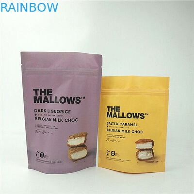 Los bocados con leche el soporte del papel de Kraft del chocolate encima del ANIMAL DOMÉSTICO laminado bolsa PE del MOPP