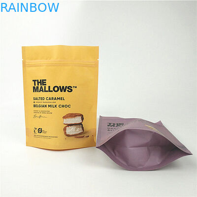 Los bocados con leche el soporte del papel de Kraft del chocolate encima del ANIMAL DOMÉSTICO laminado bolsa PE del MOPP