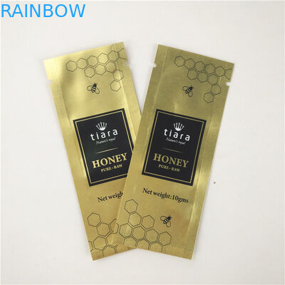 Honey Syrup Three Side Seal empaqueta CMYK 10C Gravnre que imprime que se puede volver a sellar durable