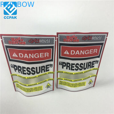 El Ziplock de Mylar de la suave al tacto empaqueta los bolsos cortados con tintas de Mylar de las galletas de la forma irregular