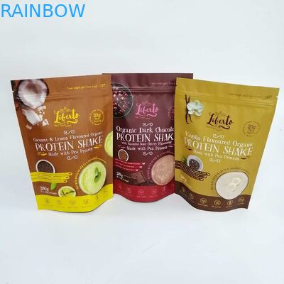 Bolso plástico laminado de la cremallera de Mylar del bolso del soporte del papel de aluminio de VMPET para arriba a prueba de humedad