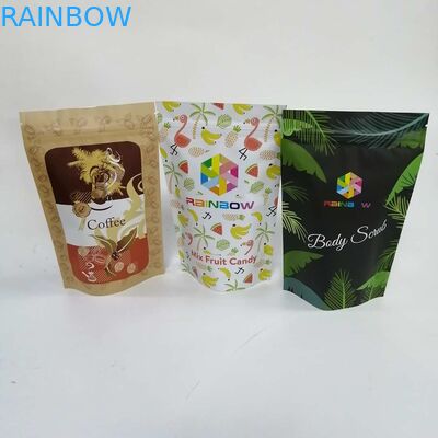 Bolso plástico laminado de la cremallera de Mylar del bolso del soporte del papel de aluminio de VMPET para arriba a prueba de humedad