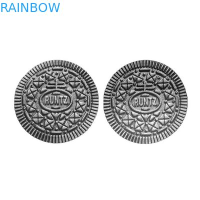 La ronda de la galleta forma bolsos del papel de aluminio de Mylar que 3.5g comestible que se puede volver a sellar cortó con tintas