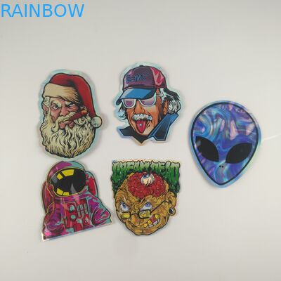 Gummies Jelly Cannabis Plastic Pouches Packaging cortó los bolsos de encargo 3.5g de la cremallera con tintas