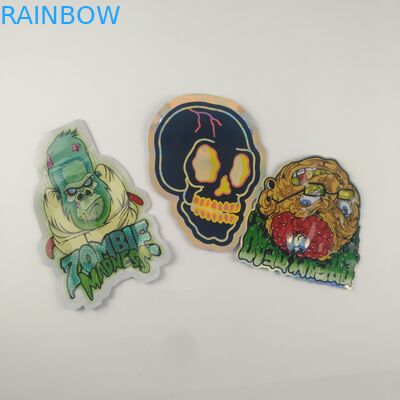 Gummies Jelly Cannabis Plastic Pouches Packaging cortó los bolsos de encargo 3.5g de la cremallera con tintas