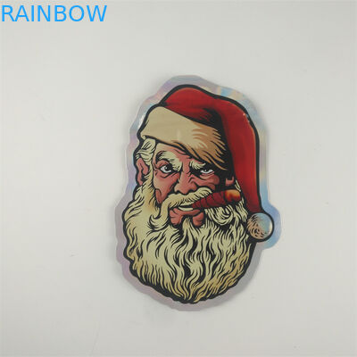 Gummies Jolly Cannabis Zipper Pouch Bags cortó la forma con tintas 7g