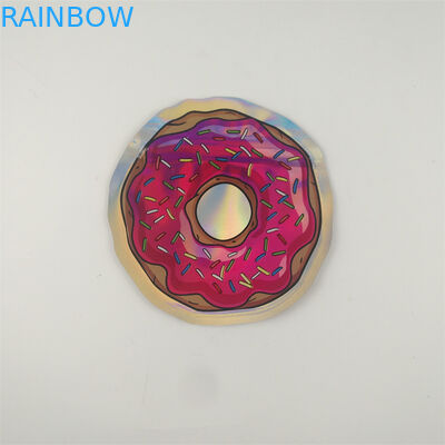 Gummies Jolly Cannabis Zipper Pouch Bags cortó la forma con tintas 7g