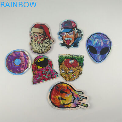 Gummies Jolly Cannabis Zipper Pouch Bags cortó la forma con tintas 7g