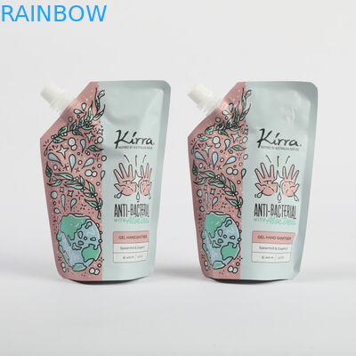 Cosméticos de plástico de papel personalizado Stand Up Spout Pouch Crema facial Embalaje Bolsas de recarga