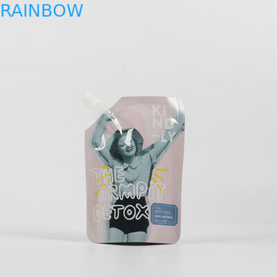 Cosméticos de plástico de papel personalizado Stand Up Spout Pouch Crema facial Embalaje Bolsas de recarga