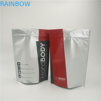 Las bolsas plásticas del cáñamo que empaquetan la comida se levantan el bolso de la cremallera