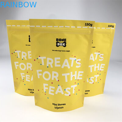 El bolso de empaquetado del papel de aluminio del alimento para animales de CMYK se levanta con la cremallera