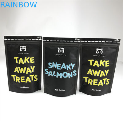 CMYK imprimió las bolsas plásticas que empaquetaban el bolso de papel de la comida de perro de Kraft