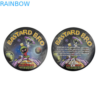 El círculo mezclado Edibles cortó la prueba de empaquetado formada 3.5g del olor con tintas del bolso de la lámina de mylar