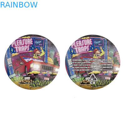 El círculo mezclado Edibles cortó la prueba de empaquetado formada 3.5g del olor con tintas del bolso de la lámina de mylar