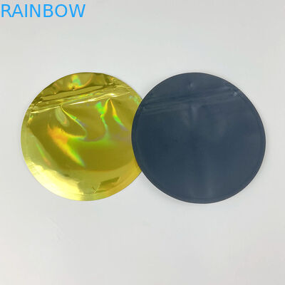 Los bolsos olográficos que se puede volver a sellar del papel de aluminio de Mylar cortaron 3.5G con tintas formado de encargo