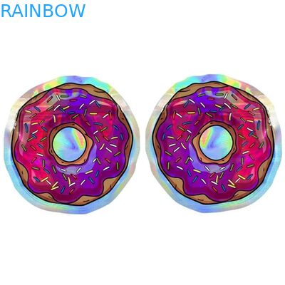 La flor de las bolsas de plástico de Mylar Edibles de la prueba del olor siembra los bolsos olográficos 3.5G de la forma redonda