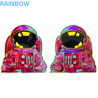 La aduana cortada con tintas que se puede volver a sellar irregular de la bolsa del caramelo del círculo forma el bolso 3.5G 7G de Mylar