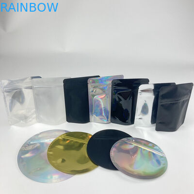 Bolsos olográficos de la salida de Mylar de las semillas de flor del papel de aluminio del bolso de la bolsa del círculo resistente del niño