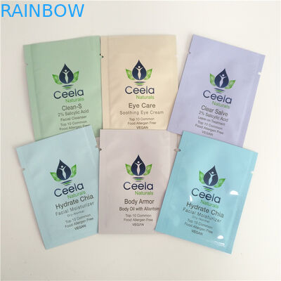 Mini Kraft Paper Cosmetic Pouch que empaqueta con la bolsita vacía de la píldora del té del café de la hoja de la cremallera