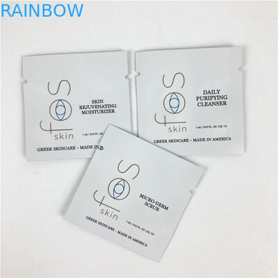 Mini Kraft Paper Cosmetic Pouch que empaqueta con la bolsita vacía de la píldora del té del café de la hoja de la cremallera