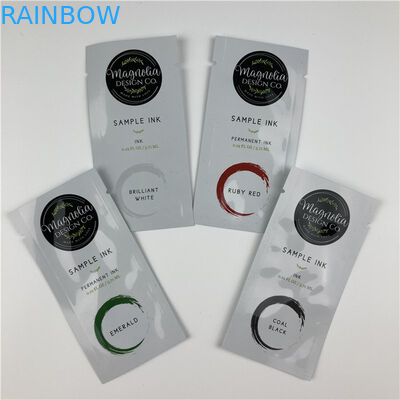 Mini Kraft Paper Cosmetic Pouch que empaqueta con la bolsita vacía de la píldora del té del café de la hoja de la cremallera