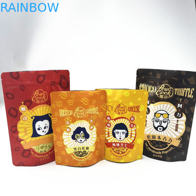 Bolsos de empaquetado Ziplock de aluminio de Mylar de la prueba que se puede volver a sellar del olor para la galleta del bocado de la comida