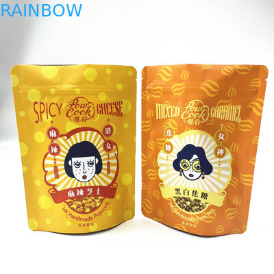 Bolsos de empaquetado Ziplock de aluminio de Mylar de la prueba que se puede volver a sellar del olor para la galleta del bocado de la comida