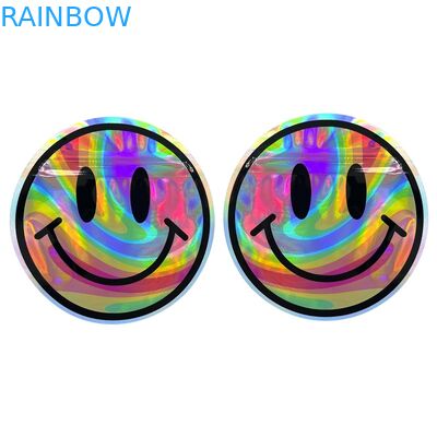 El olor plástico de encargo del bolso de la cremallera de Mylar de la forma irregular impermeabiliza 3.5g 7g