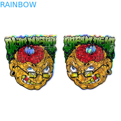 La cerradura que se puede volver a sellar irregular Mylar de la cremallera empaqueta la bolsa de plástico del caramelo