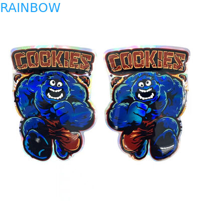 La cerradura que se puede volver a sellar irregular Mylar de la cremallera empaqueta la bolsa de plástico del caramelo