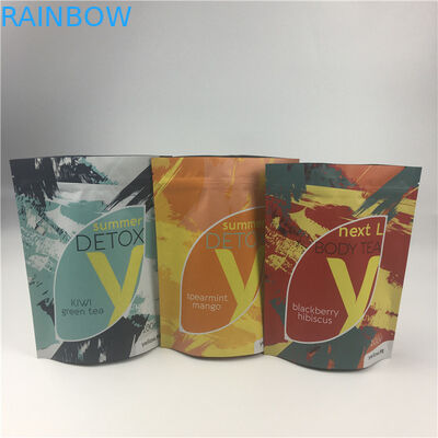 De THC del plástico del levantar bolsa con el bolso de empaquetado de Mylar de la cremallera para el cáñamo del bocado