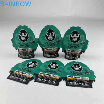 La forma irregular laminó el bolso Ziplock de Mylar de la suave al tacto de Mylar 3.5g 7g 14g 28g de la prueba del olor