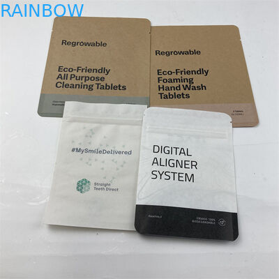 Digitaces que imprimen la categoría alimenticia amistosa abonable de Eco de la bolsa de papel para el caramelo del bocado