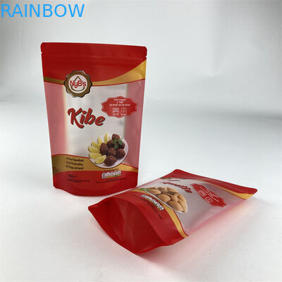 La comida de encargo comestible se levanta el cacahuete del anacardo de las nueces de la bolsa que empaqueta la bolsa clara de la cerradura de la cremallera