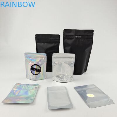 El empaquetado Ziplock a prueba de niños que se puede volver a sellar empaqueta la comida clara de Front Foil Back Edible For