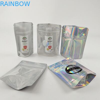 El empaquetado Ziplock a prueba de niños que se puede volver a sellar empaqueta la comida clara de Front Foil Back Edible For