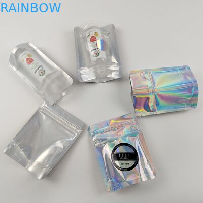 El empaquetado Ziplock a prueba de niños que se puede volver a sellar empaqueta la comida clara de Front Foil Back Edible For