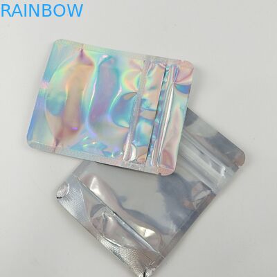 El empaquetado Ziplock a prueba de niños que se puede volver a sellar empaqueta la comida clara de Front Foil Back Edible For