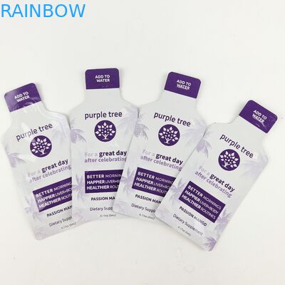 La bolsa de plástico cortada con tintas caramelo formada resistente de los bolsos 3.5g 7g 14g 28g de la comida de Mylar del niño