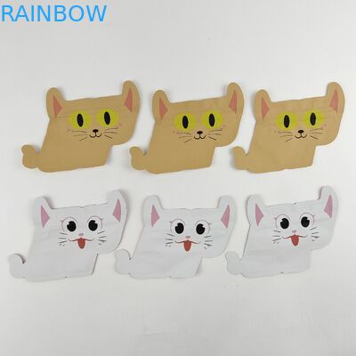 Bolsos de empaquetado Digitaces de la hoja única de la forma de la categoría alimenticia que imprimen el soporte cortado con tintas encima de la bolsa de la cremallera