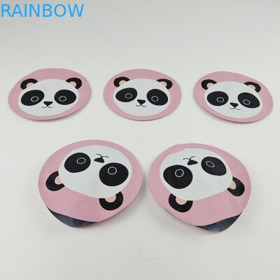 Bolsa comestible cortada con tintas plástica irregular de empaquetado de la cremallera de la comida del bolso de la hoja de la impresión de Digitaces