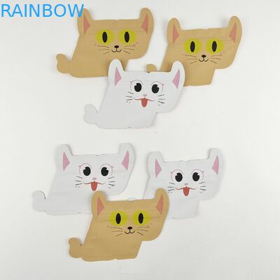 Mylar impreso de encargo formado especial empaqueta la bolsa irregular cortada con tintas con la cremallera