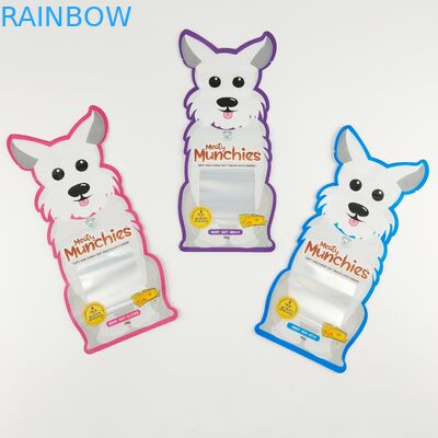 Mylar impreso de encargo formado especial empaqueta la bolsa irregular cortada con tintas con la cremallera