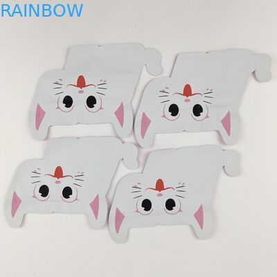 El Ziplock formado plástico Mylar empaqueta bolsos de empaquetado de Digitaces de la hoja irregular a prueba de niños de la impresión