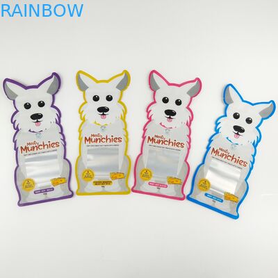 Las galletas del caramelo que el soporte del Ziplock de Mylar para arriba empaqueta forma especial se levantan bolsas Ziplock