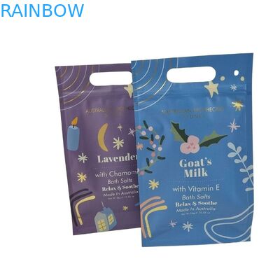 Cree los bolsos de empaquetado de Mylar para requisitos particulares del papel de aluminio del exfoliante corporal de la bolsa de la cremallera del soporte para arriba