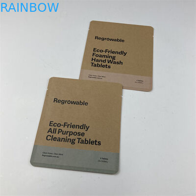 El bolso plano impreso Digitaces de la bolsita abonable reutilizable del PLA del OEM para compone los cojines de limpiamiento