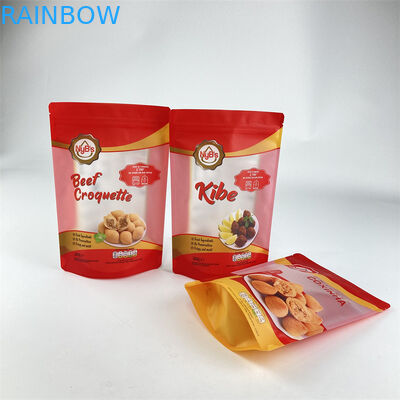 La aduana imprimió las frutas secas plásticas que embalaban bolsos representa para arriba microprocesadores del plátano del mango