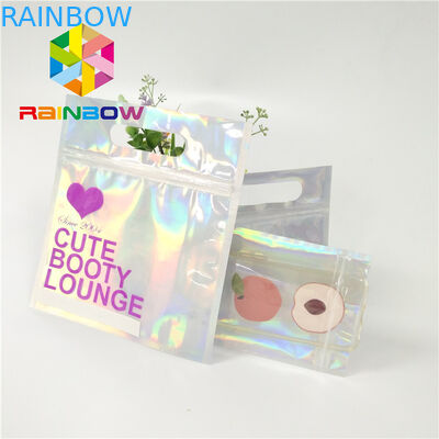 El traje de baño de empaquetado de la suave al tacto del bolso del bikini plástico impermeable recicla bolsos de la cerradura de la cremallera